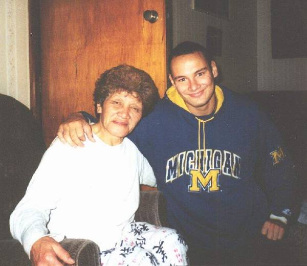 Rangi and grandmother Moana